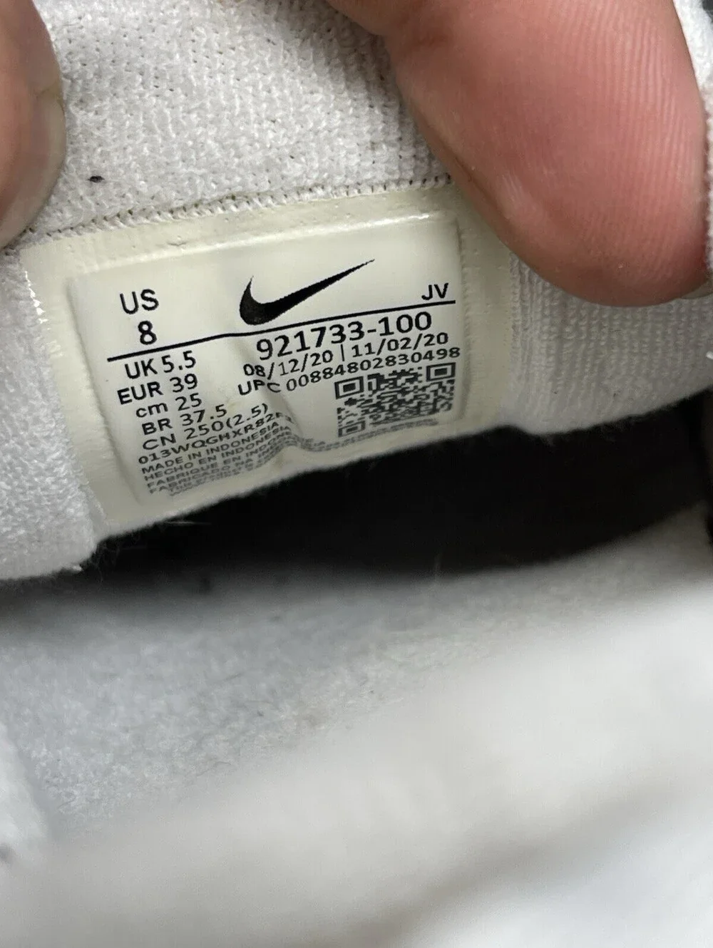 Nike Air Max 97 Pure Platinum White Womens Size 8 Sneakers 921733-100